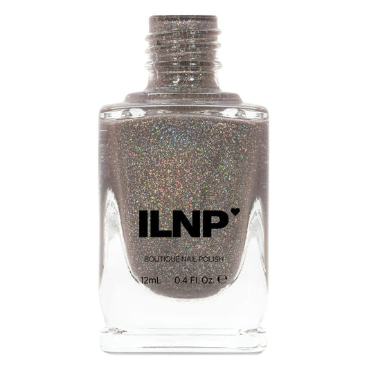 Ilnp Central Station - Neutral Brown Holographic Sheer Jelly Nail Polish