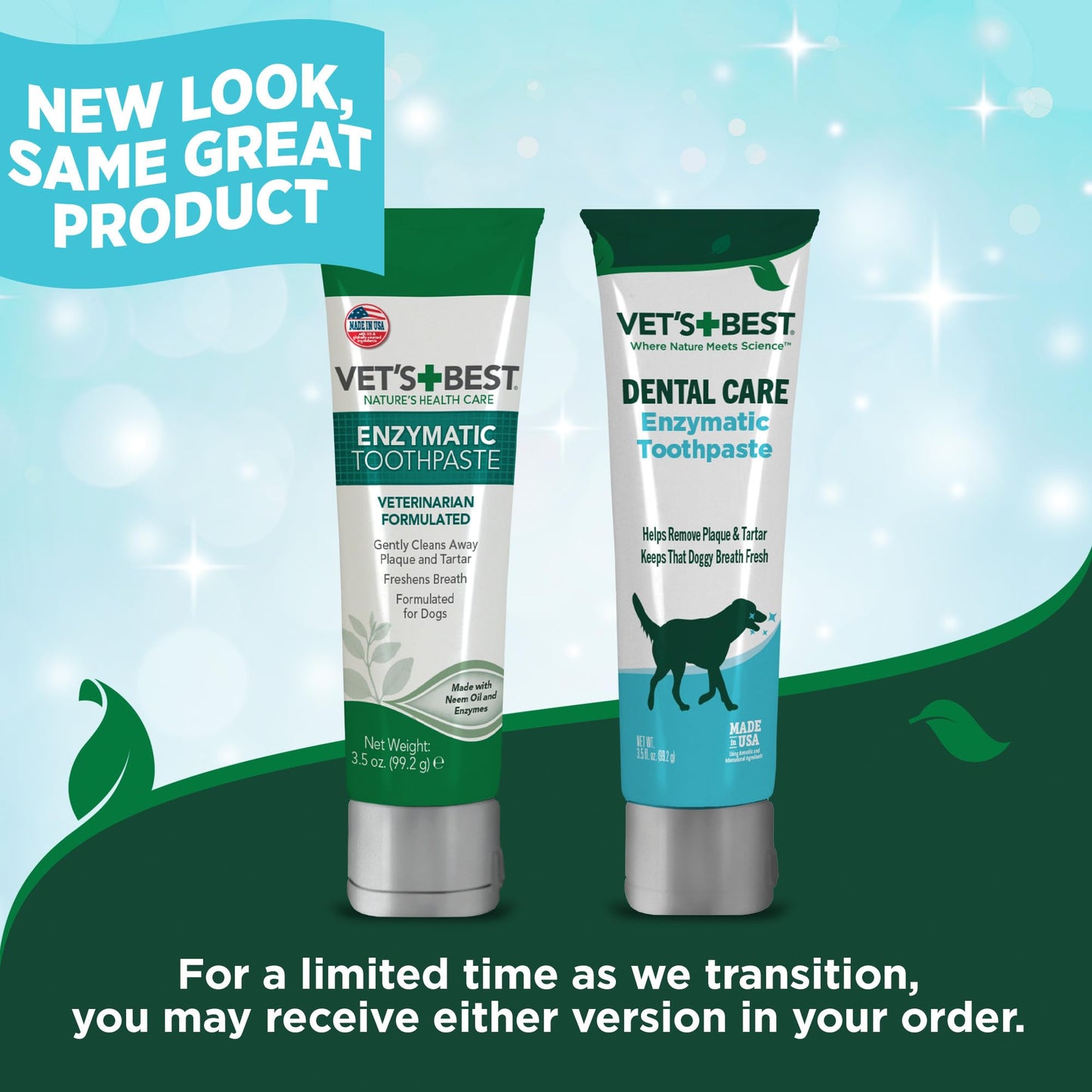 Vet's Best Dog Toothpaste & Dog Toothbrush, Dental Kit, Plaque Remover for Teeth, Whitens Teeth, Freshens Canine Breath, Veterinarian Formula, Finger Toothbrush Included