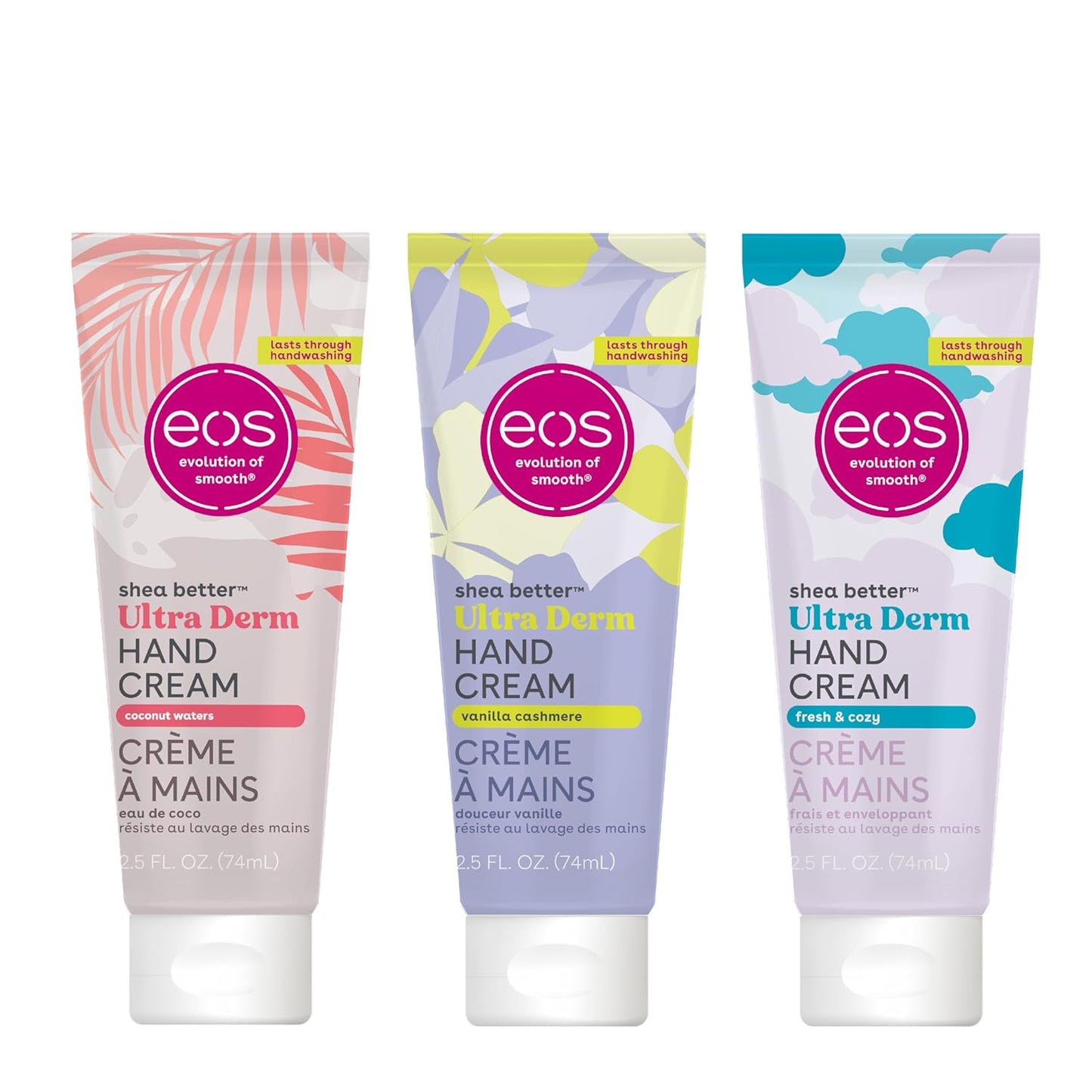 EOS Hand Cream – Pink Citrus | Natural Shea Butter Lotion for 24-Hour Hydration