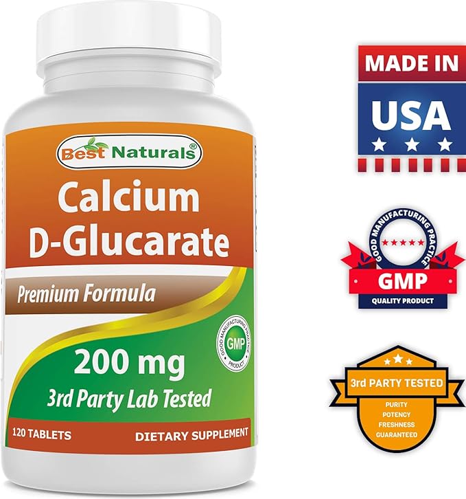 Calcium D-Glucarate 200 mg & Magnesium Glycinate 425 mg