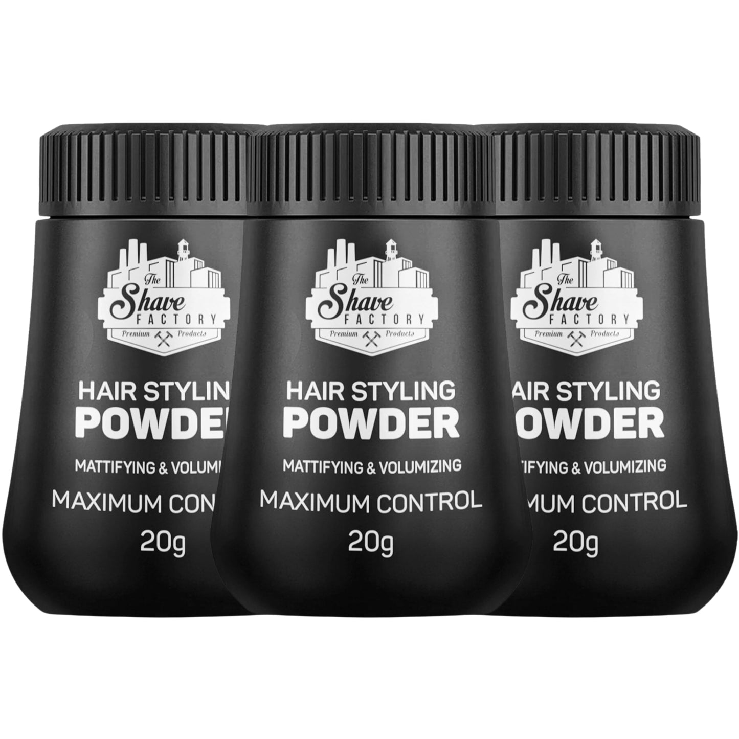 The Shave Factory Hair Styling Powder 20Gr Mattifying Volumizing Powder With Maximum Control-Elegant Design, Ease Of Use (20Gr (