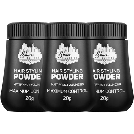 The Shave Factory Hair Styling Powder 20Gr Mattifying Volumizing Powder With Maximum Control-Elegant Design, Ease Of Use (20Gr (