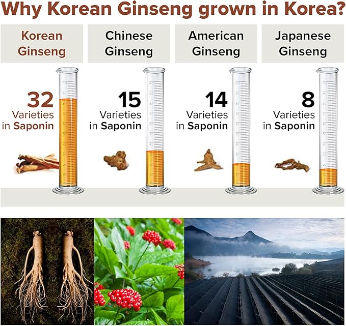 RG3 300- Ginsenosides Rg3 Enhanced (Rg3 : 50mg/Sachet) Korean Red Panax Ginseng Powder-Made in Korea, 10 Sachets, Rare Ginsenoside