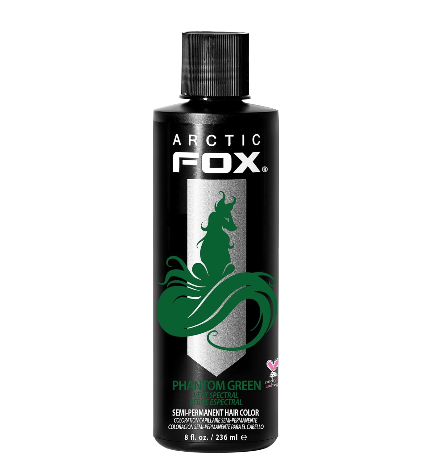 Vegan Semi-Permanent Hair Color Dye | Arctic Fox Aquamarine - 4 Fl Oz (Pack of 2)