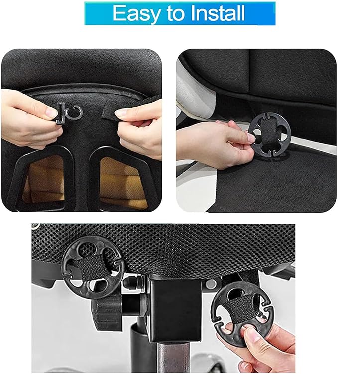 ‌Car Seat Cushion Back Support Pillow for Toyota Fj Cruiser 2007-2014, Ergonomic Pain Relief Cushion, Memory Foam Lumbar Support for Driving, Adjustable & Washable Auto Pad,Black