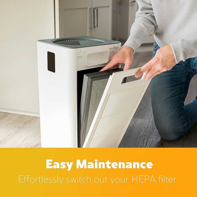 Kenmore PM3020 Air Purifiers with H13 True HEPA Filter, Covers Up to 1500 Sq.Foot, 24db SilentClean 3-Stage HEPA Filtration System, 5 Speeds for Home Large Room, Kitchens & Bedroom
