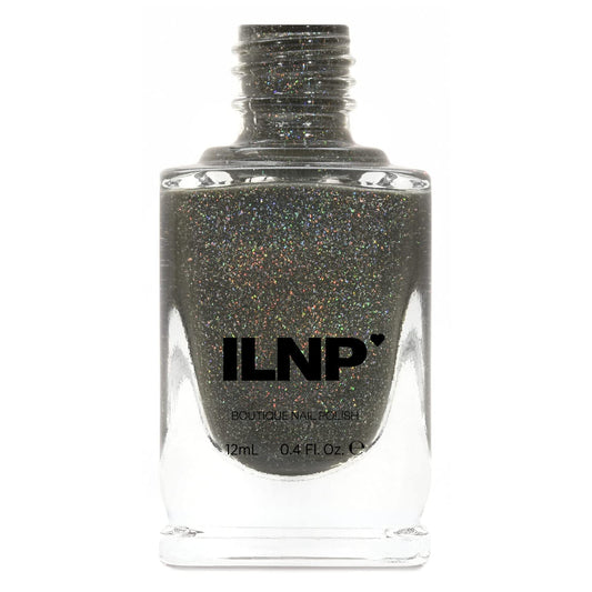 Ilnp Alexander - Khaki Olive Green Holographic Nail Polish, Neutral Earth Tone, Chip Resistant Manicure, Non-Toxic Nail Lacquer,