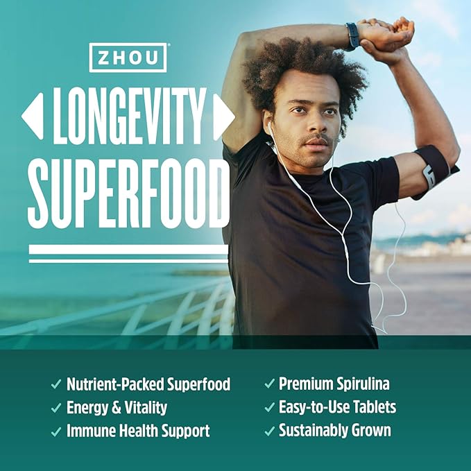 ZHOU Spirulina : 33: Tab, (Btl-Plastic) 180ct