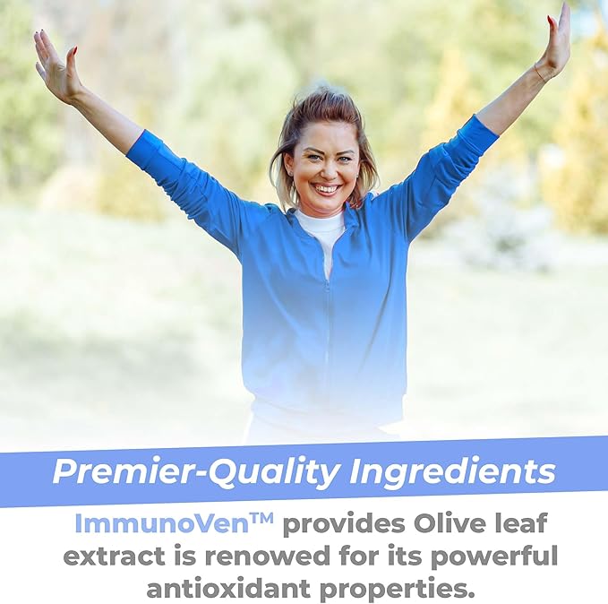 Premier Research Labs ImmunoVen - Immune Health Capsules, Olive Leaf Extract Capsules, Immune Support & Heart Health, Wellness Pills for Men & Women - 90 Vegetarian Capsules