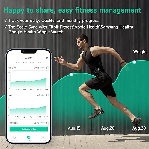 Weight Scale for Body Fat with Handle, 20 Precise Body Biological Analyzer, Digital Bathroom Weighing Bluetooth Scale, Body Composition Monitor Health Analyzer 400 lbs - Black，with Baby/Pet Mode
