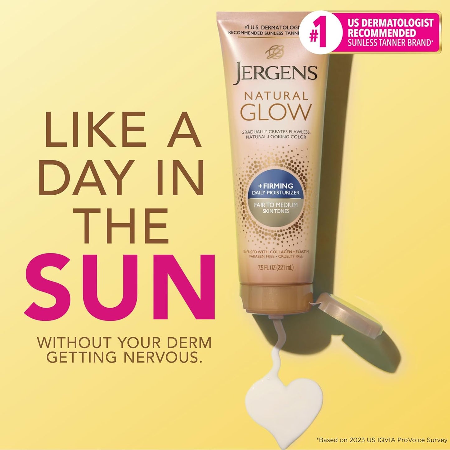 Jergens Natural Glow Daily Moisturizer | Firming for Medium to Tan Skin