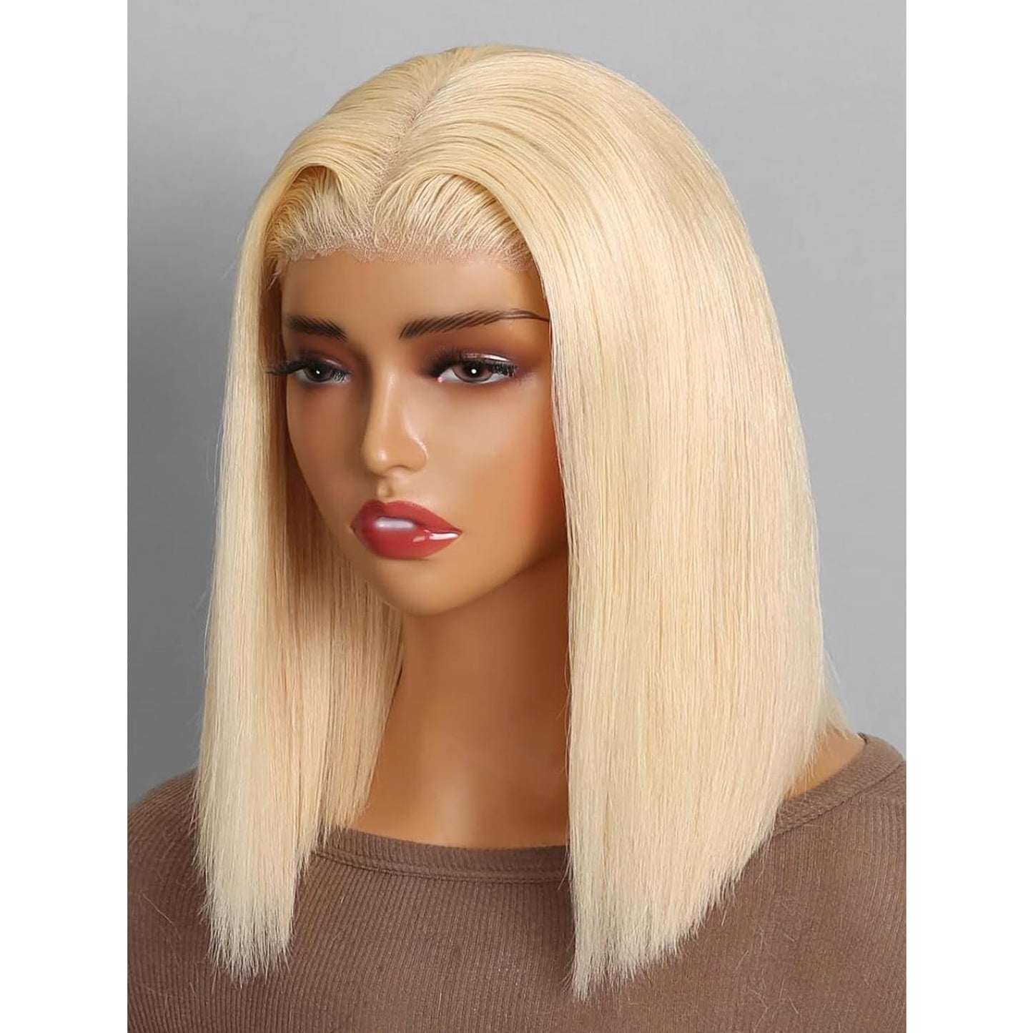 Megalady Beauty Arabella 613 Bob Wig Human Hair 13X4 Ready To Go Glueless Wig 180% Density Straight 613 Bob Wigs Human Hair Pre