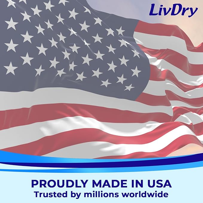 LivDry Adult Incontinence Underwear, Overnight Comfort Absorbency, Leak Protection (XXX-Large (10 Count))