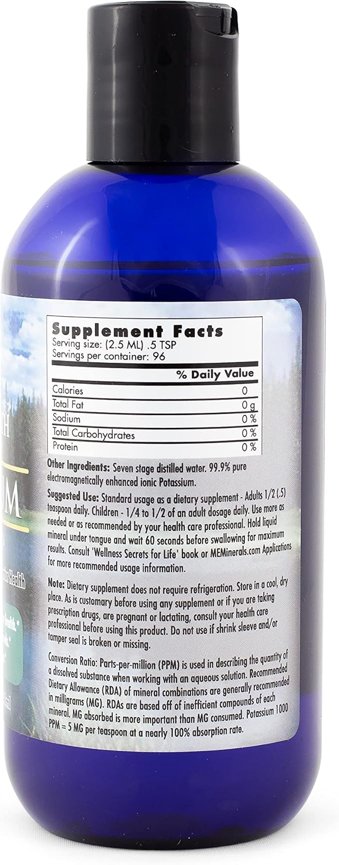 Mother Earth Minerals - Angstrom Minerals, Potassium, 8 Ounce