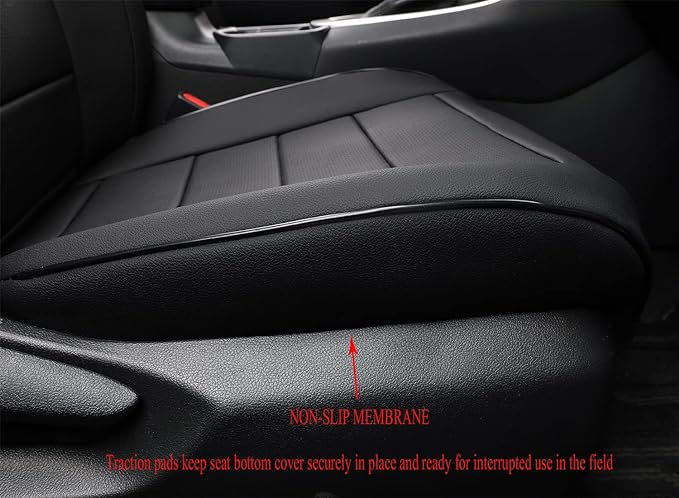 EKR Rav4 Seat Covers Custom Fit for Toyota Rav4 (Hybrid) Woodland/Limited 2026, Leather Car Seat Cover Full Set for SUV,Faux Leather(Black)