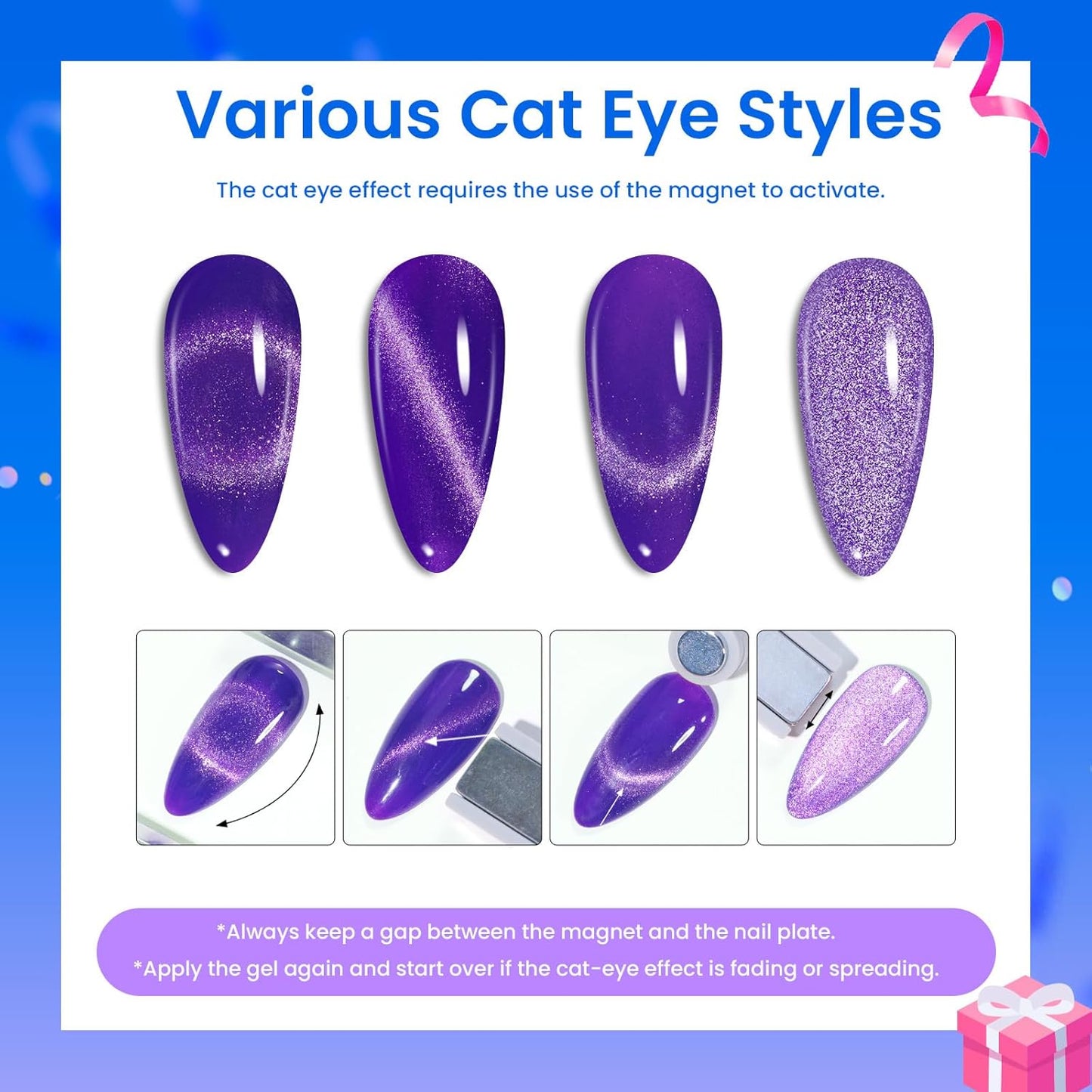 44-Piece Gel Nail Polish Kit | UV Light | 24 Colors | Base & Top Coats | Gifts for Women