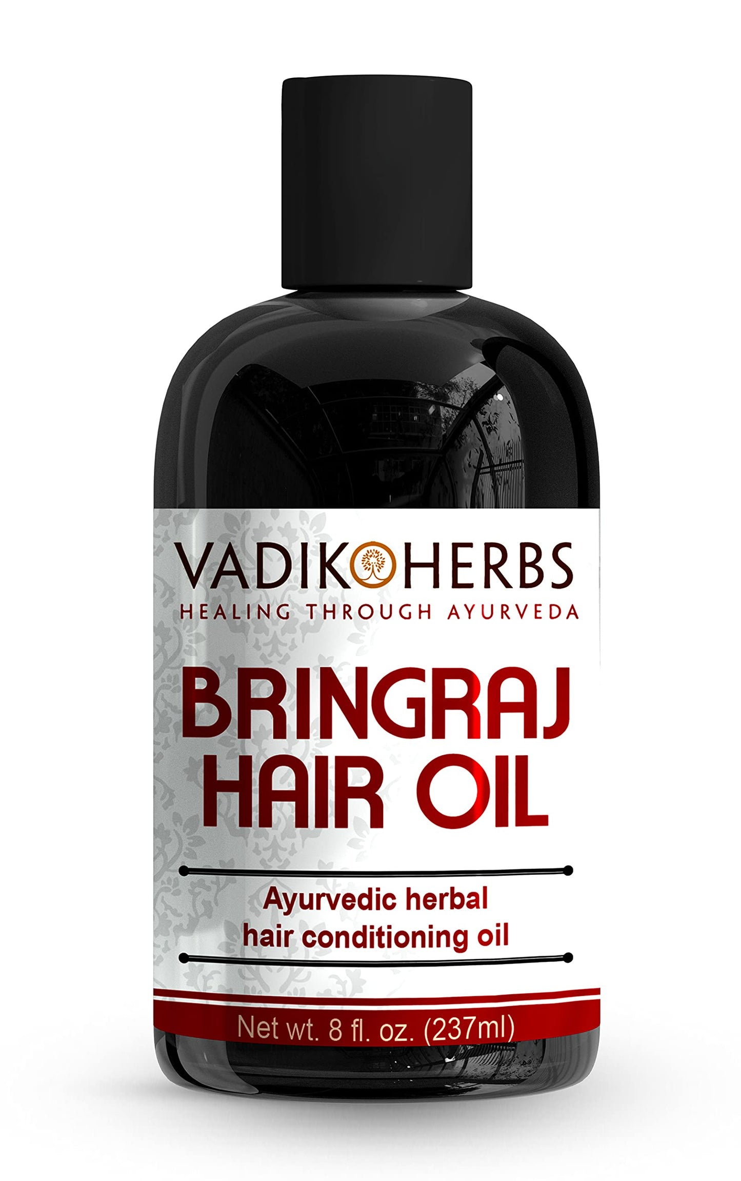 Vadik Herbs Bringraj (Bhringraj) Hair Oil (8 oz) Herbal hair growth oil and hair conditioning oil with Rosemary Oil | Great for