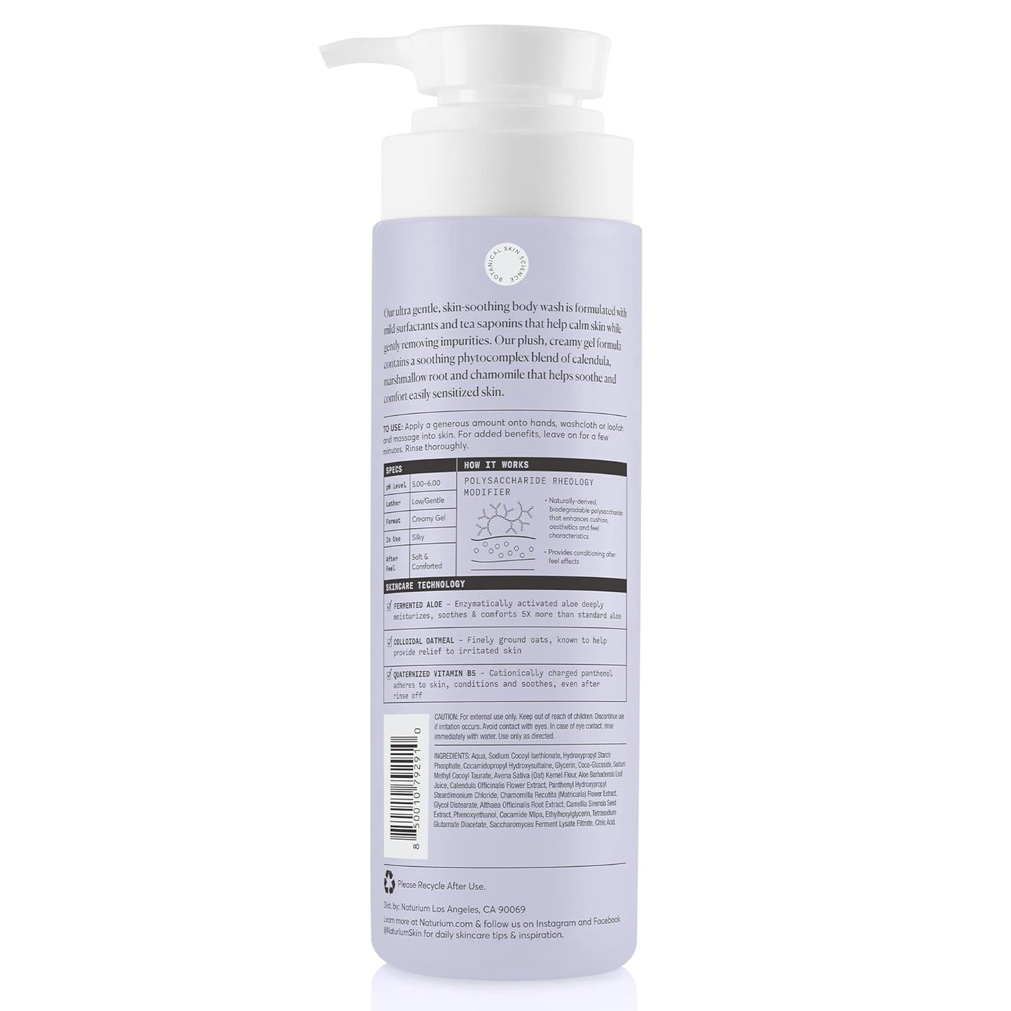Soothing Body Wash for Sensitive Skin | Gentle Formula | 16.9 oz