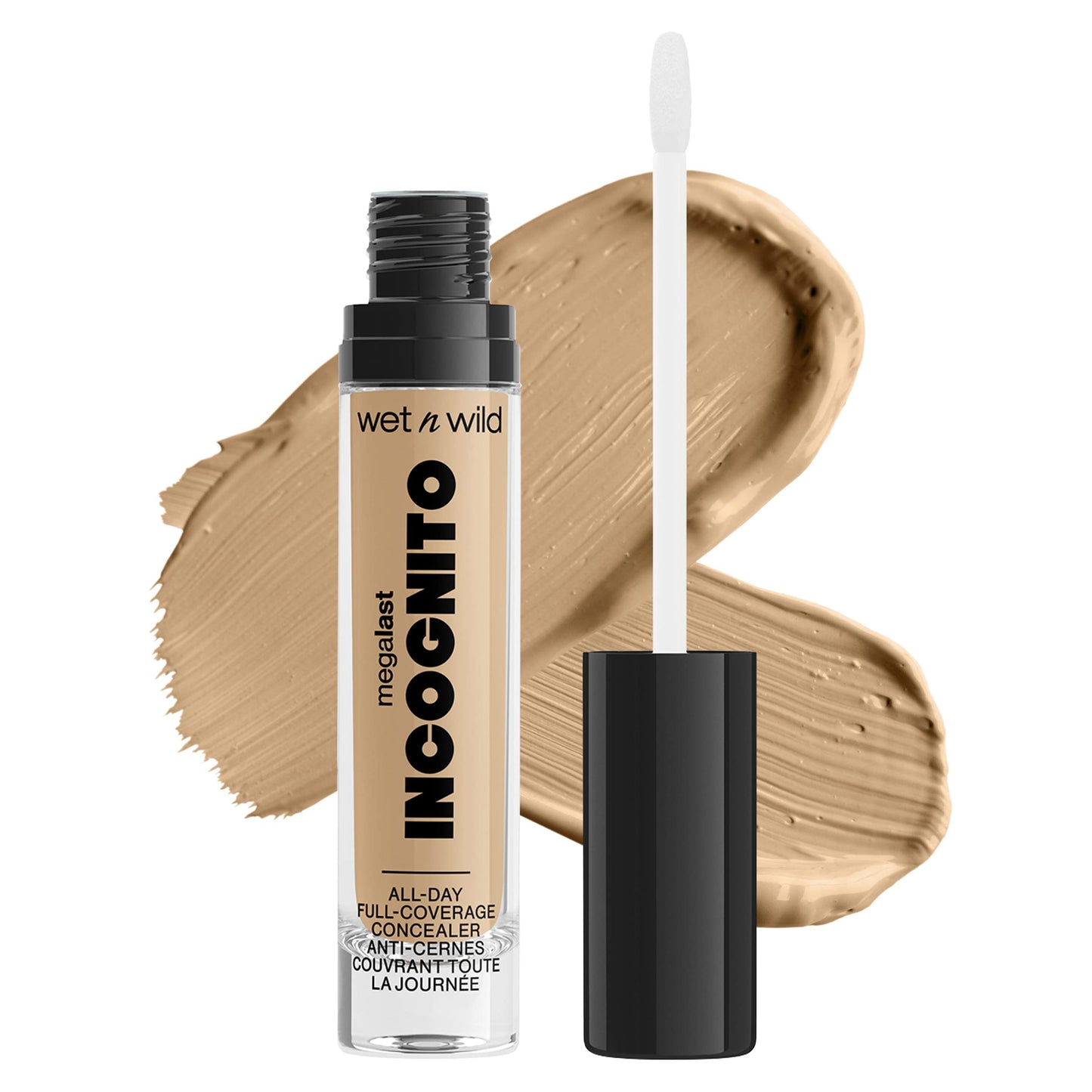 Wet N Wild Mega Last Incognito All-Day Full Coverage Liquid Matte Concealer, Medium Honey, 0.18 Ounce