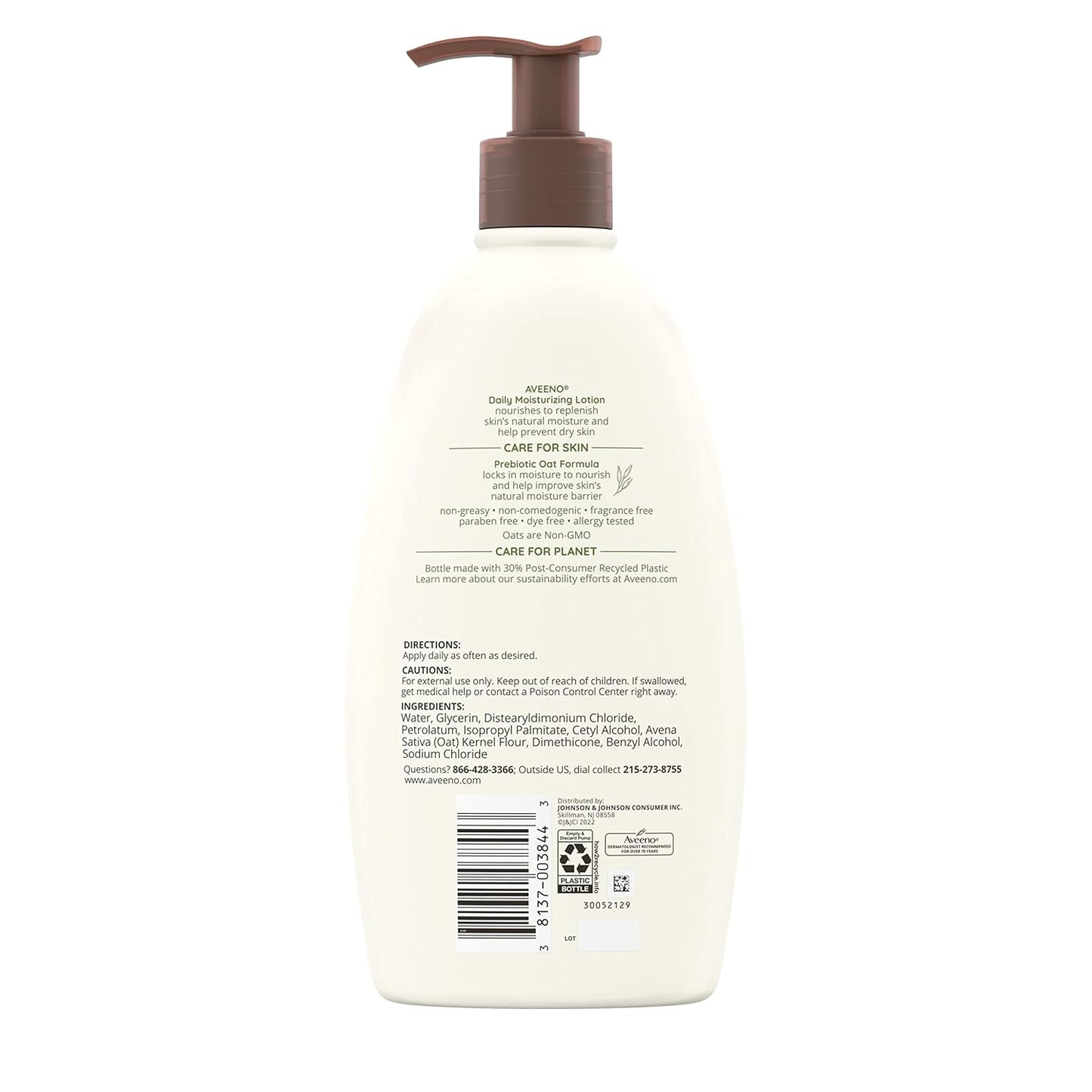 Aveeno Daily Moisturizing Lotion | 2-Pack | 20 Fl Oz Pump | Hydrating