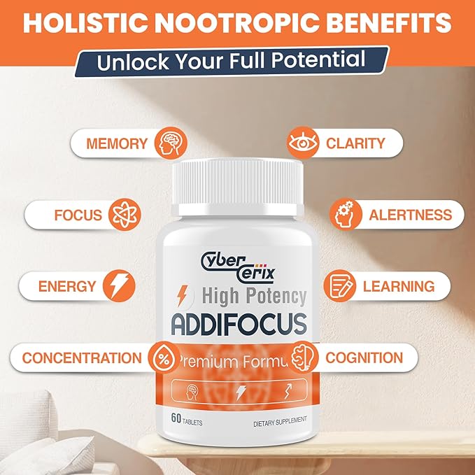 17-in-1 Brain Supplements for Memory and Focus - Nootropic Formula for Concentration, Clarity, Energy & Focus - Natural Caffeine Blend with Vitamins, Amino Acids & Herbal Extracts - 120 Tablets