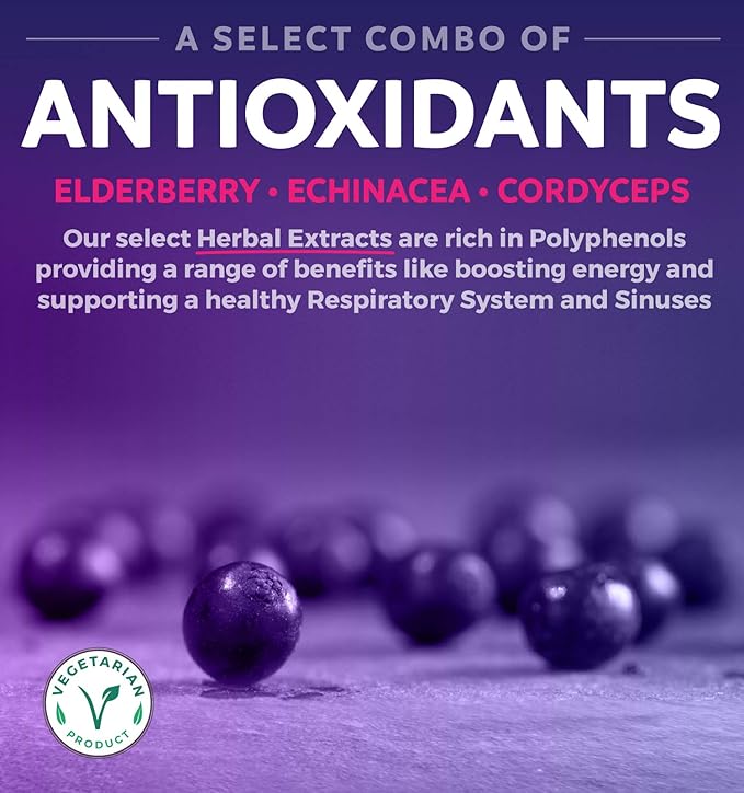 Vitamin C Immune Support Supplement - Immunity Boost Blend with Elderberry Vitamin C and Zinc for Daily & Seasonal Support - Immunity Supplement with Magnesium Zinc Vitamin D (2 Months Supply)