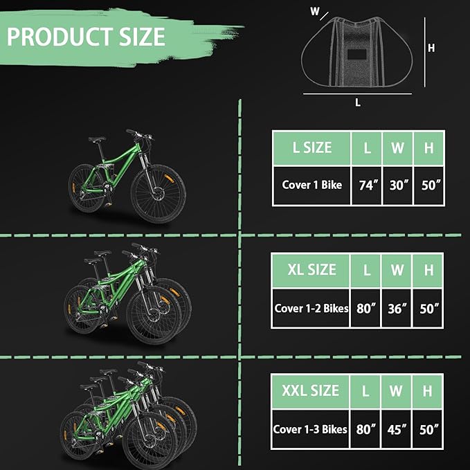 JUIN Bike Cover for Transport on Rack: 900D Waterproof Heavy Duty Bicycle Cover for Single Bike on Car Hitch Storage - Rear Outside Tarp for Outdoor Travel - Clear