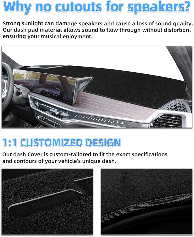 SKYLOTEC Dash Cover Custom Fit for Nissan Pathfinder 2022-2026 Dashboard Cover Mat Dash Pad Carpet Protector (Without HUD