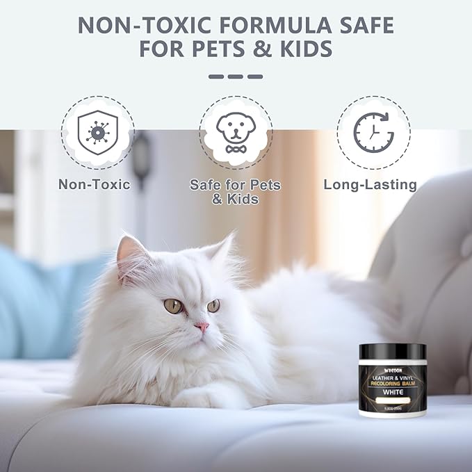 Leather Recoloring Balm with 100ml Mink Oil Conditioner | Dark Gray Repair Kit, Dye & Color Restorer for Furniture, Sofa, Car Seats, Bags | Restore Faded & Scratched Surfaces