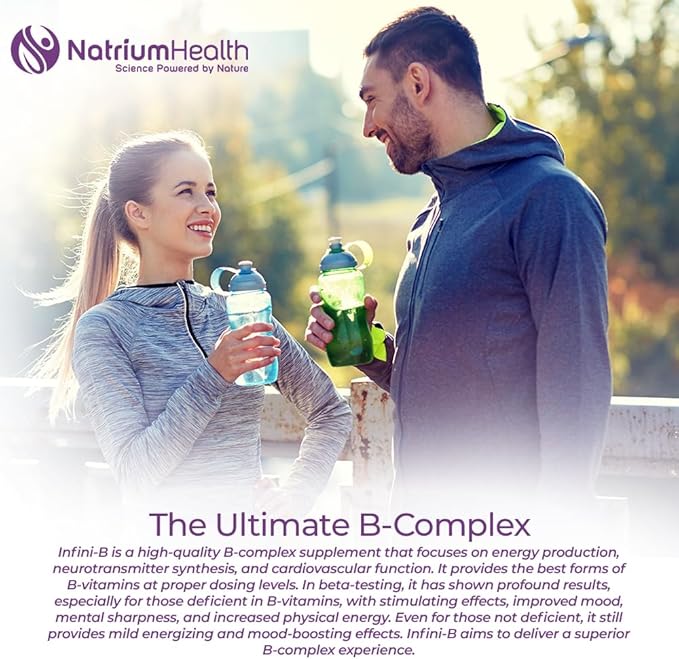 Nootropics Depot Infini-B Advanced B-Complex | Optimal Absorption & Bio-Availability | Enhanced Cognitive & Metabolic Support | 60 Capsules