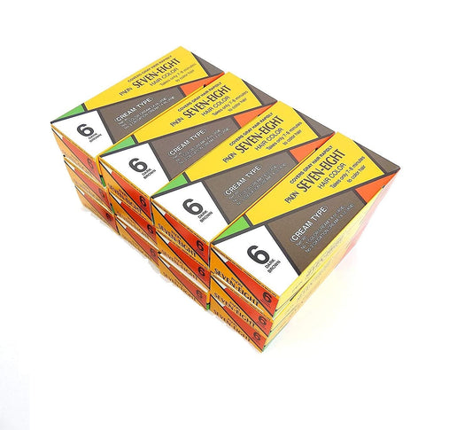 12 Pcs Paon Seven-Eight Cream Type Hair Color Dark Brown #6