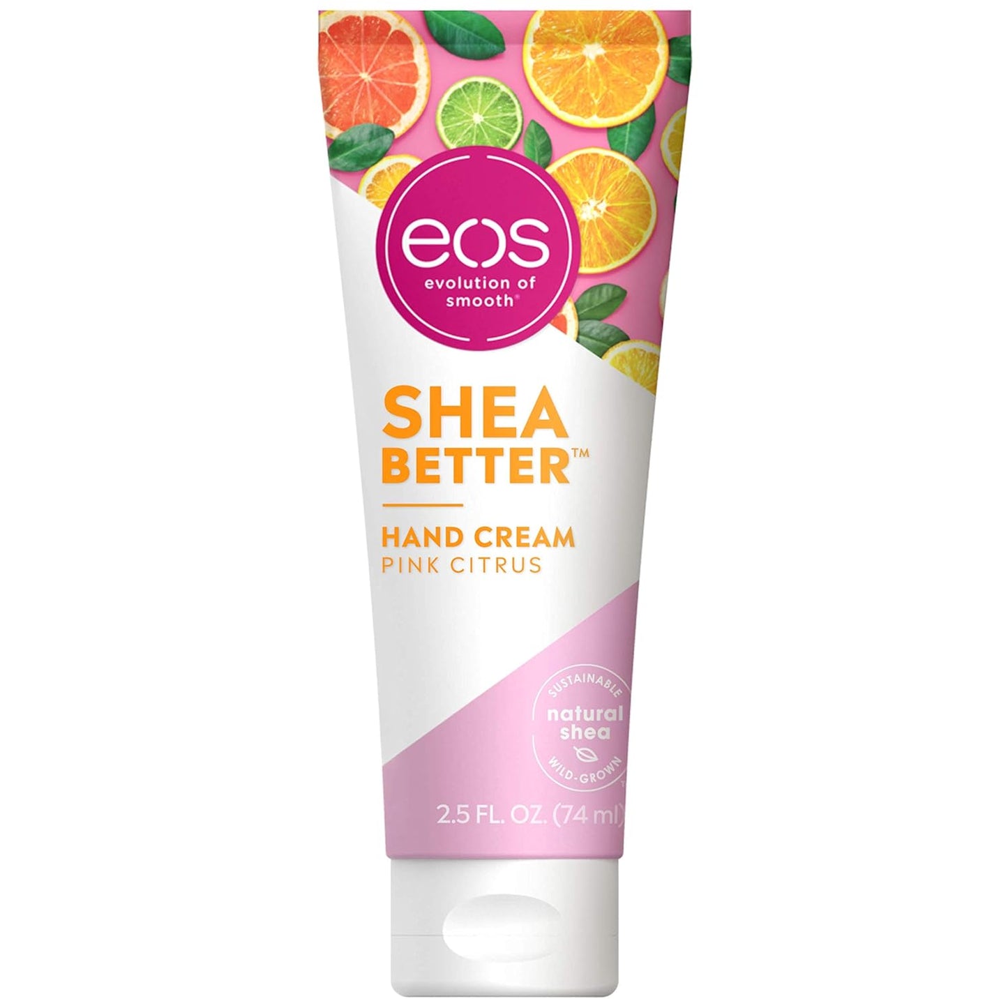 EOS Hand Cream – Pink Citrus | Natural Shea Butter Lotion for 24-Hour Hydration