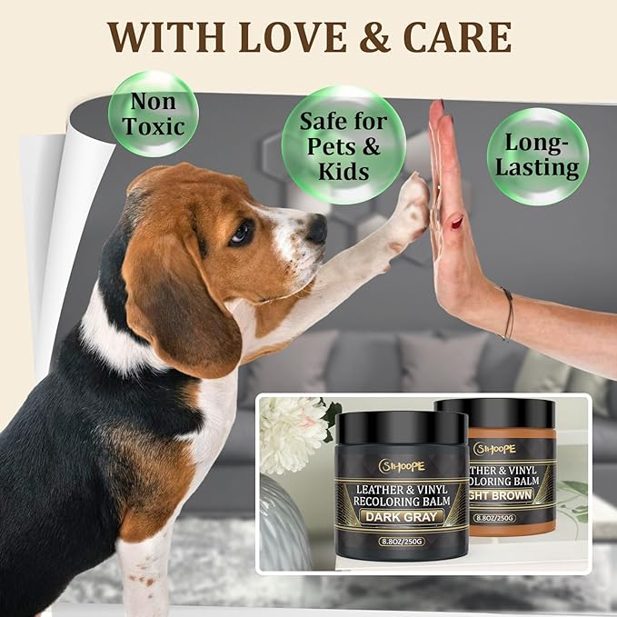 2025 New Advanced Leather Recoloring Balm,Black Leather Repair Kit for Furniture,Leather Dye Filler,Couch Paint and Repair,Leather Color Restorer for Couches,Leather Scratch Remover for Car Interior