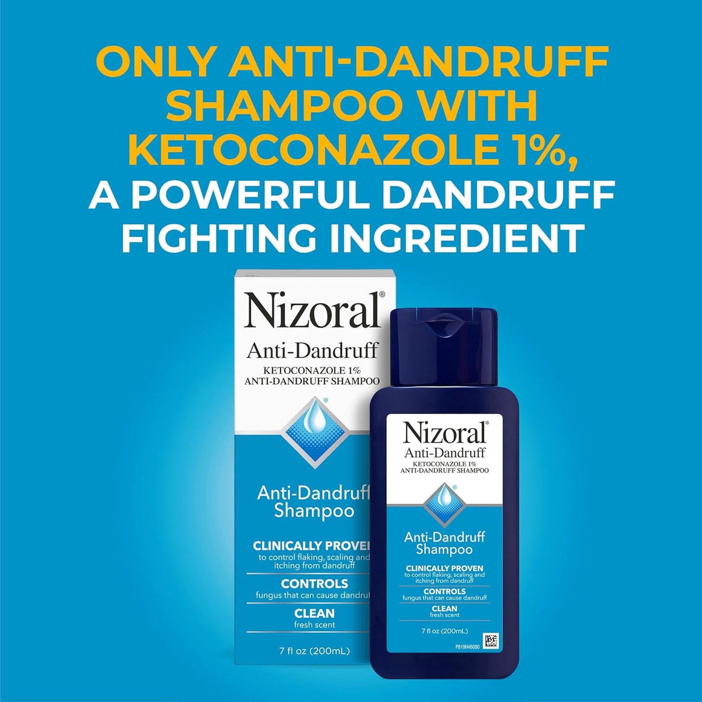 Nizoral Anti-Dandruff Shampoo | 1% Ketoconazole | Fresh Scent | 7 Fl Oz