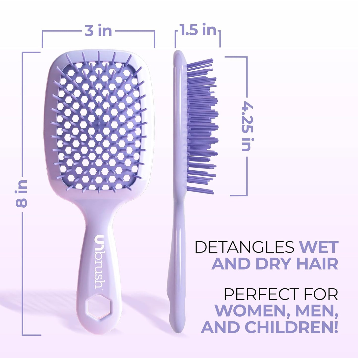 FHI Heat UNbrush Detangling Brush | Pain-Free for All Hair Types | Lightweight & Durable