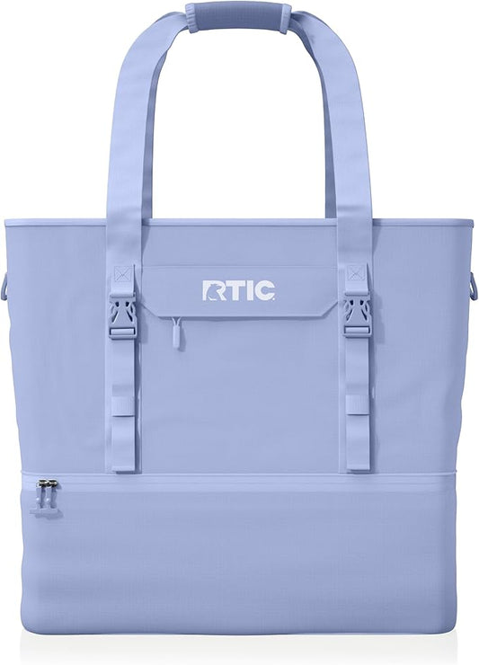 RTIC 2-in-1 Chillout Bag Soft Insulated Cooler Tote, Portable, for Lunch, Beach, Travel, Drink, Beverage, Car, Camping, Picnic, 24-Can Capacity,