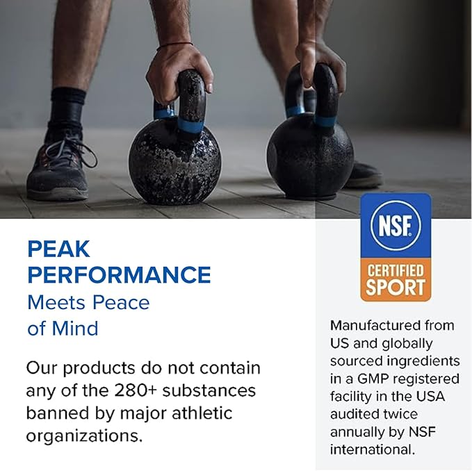 Magnesium Bisglycinate - Magnesium Supplement to Support ATP Energy, Muscle Recovery, Bone Health & Heart Health - NSF Certified for Sport (120 Capsules)
