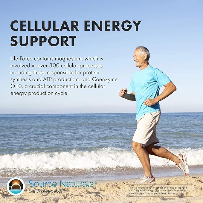 Source Naturals Life Force Multiple Daily Multivitamin High Potency Essential Vitamins, Minerals, Antioxidants & Nutrients - Energy & Immune Boost - 120 Tablets