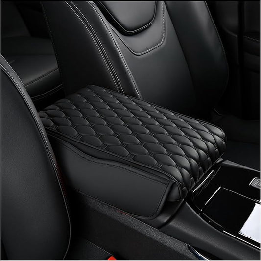 Car Center Console Cover for Honda Passport 2019 2020 2021 2022 2023 2024 2025, Thick Armrest Cushion Pad with Side Storage Pockets, Center Console Protector, Arm Rest Cover