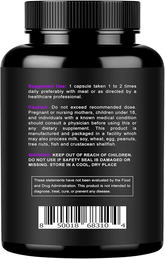 Magnesium Citrate & Oxide 500mg Complex Supplement - High Absorption Maximum Strength - Helps Support Bone Density and Strength, Muscles, Energy and Sleep - 240 Vegan Capsules