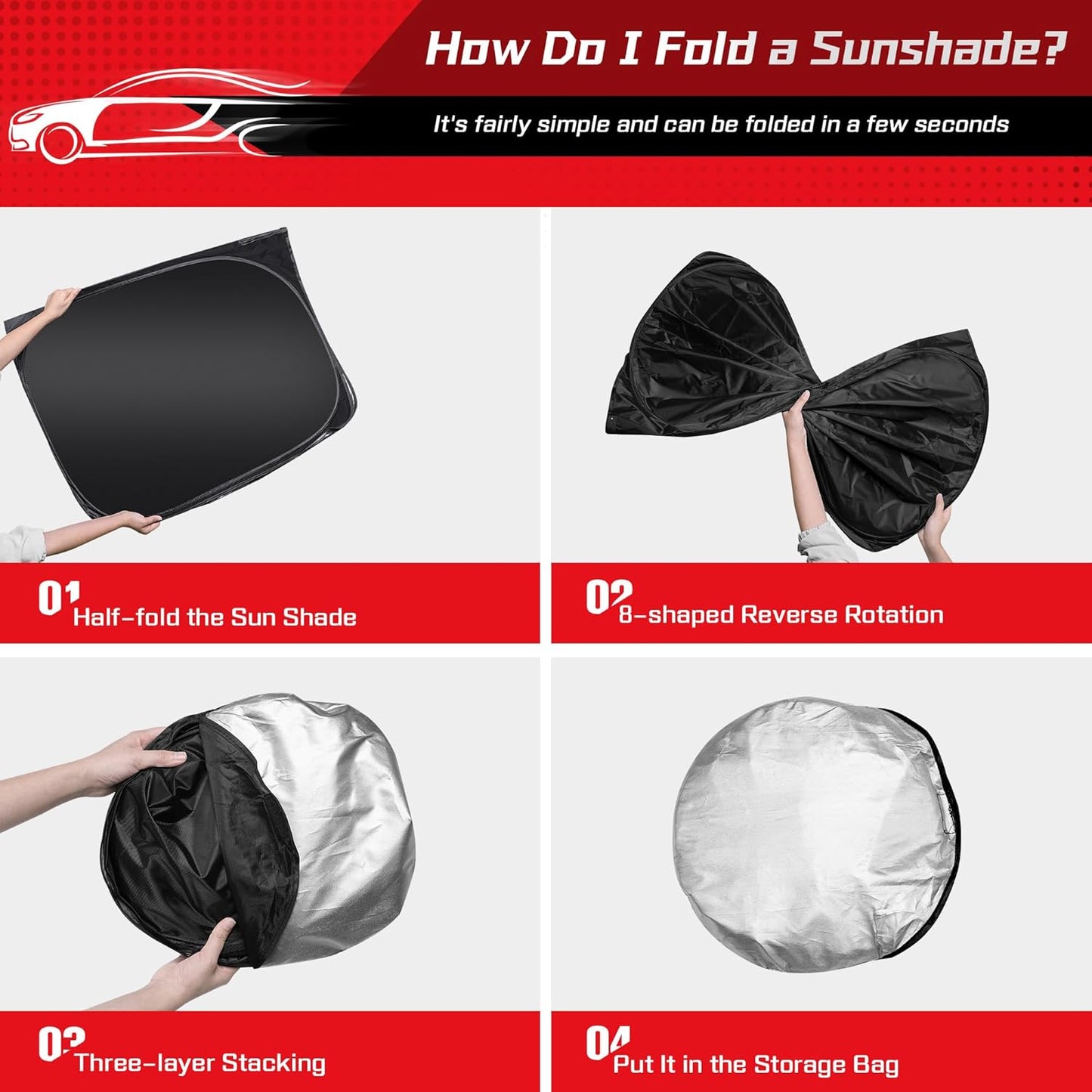 ARISMOTOR Windshield Sun Shade for Kia Sorento 2021-2025 2026, Custom Fit Foldable Front Window Sunshade Sun Visor Protector, Block UV Rays Keep Your Car Cooler