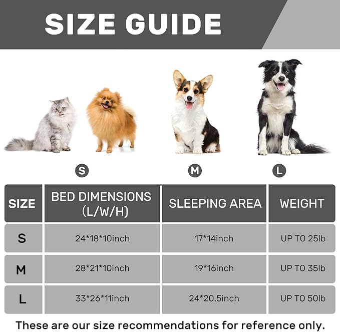 Hollypet Fluffy Plush Dog Cat Pet Couch Soft Calming Sofa Bed for Medium Small Cats and Dogs, Brown and Light Yellow