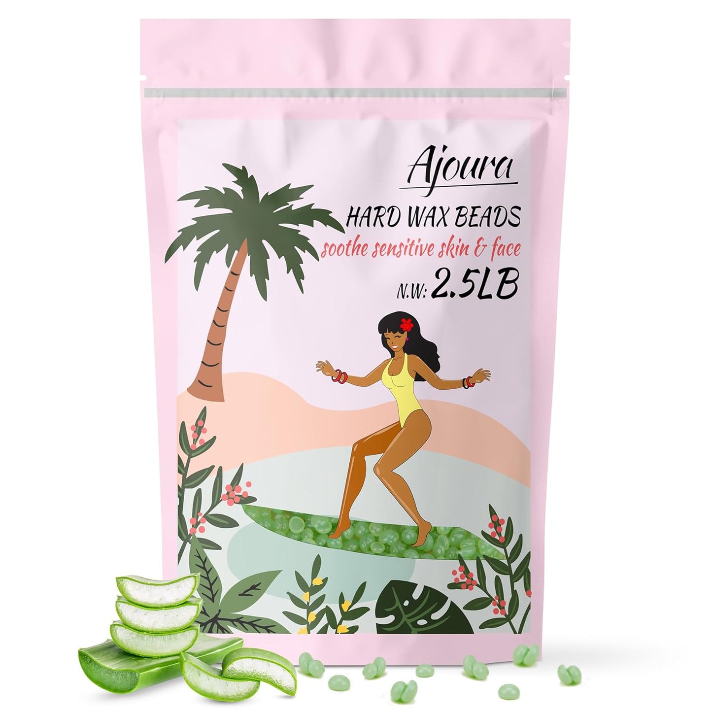 Chamomile Hard Wax Beads – 1Lb Hair Removal Wax for Full Body | Home Refill