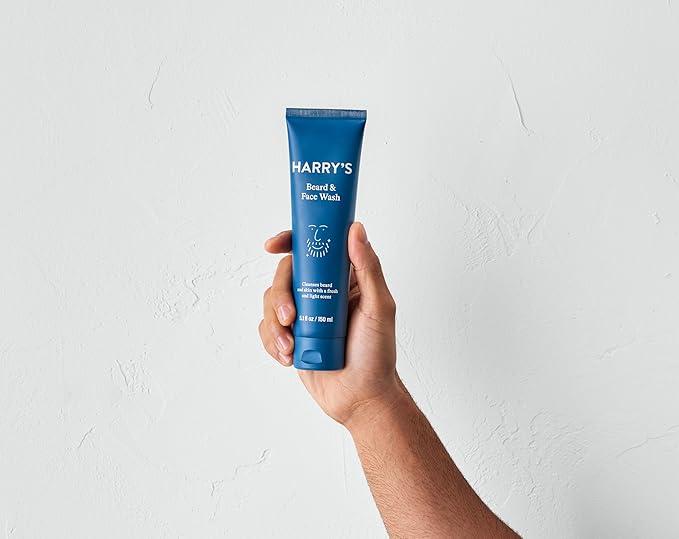 Harry's Beard and Face Wash with Willow Bark Extract, Non-drying Formula, 5.1 FL Oz
