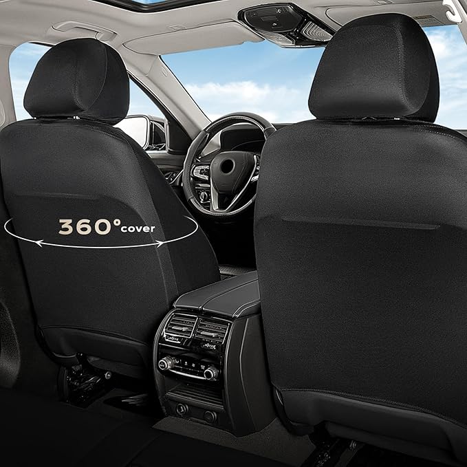 Coverado Seat Covers, Car Seat Covers Front Seats, Automotive Seat Covers, Waterproof Leather Car Seat Covers, Car Seat Cushion, Driver Seat Covers Car Seat Protector Fit Most Cars Truck, Black&Coffee