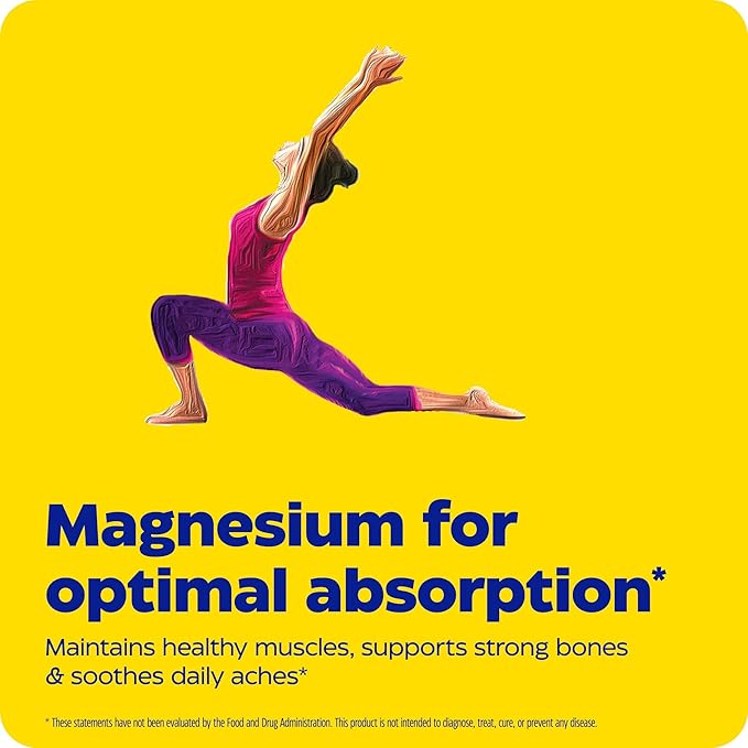 Enzymedica, Magnesium Motion with 3 Forms of Magnesium, ATA Mg, Glycinate, Malate, Soothes Occasional Aches, Supports Bones & Muscles, 120 Capsules