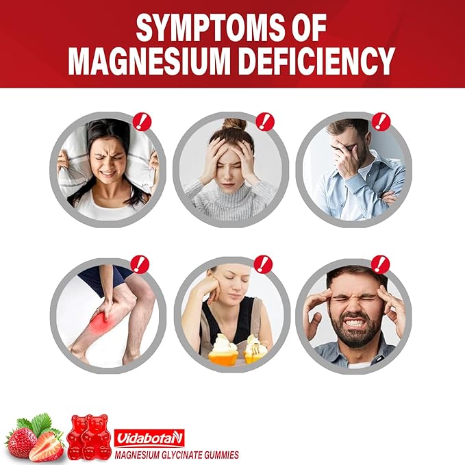 Magnesium Glycinate Gummies 400mg with Ashwagandha, Lemon Balm, CoQ10 for Energy Support & Better Zzz –Sugar Free Magnesium Gummy Supplements for Women and Men- 60 Count