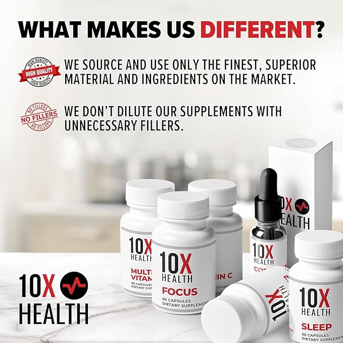 10X Health MIC Chromium Supplement with Choline, Inositol & L Methionine - 60 Capsules