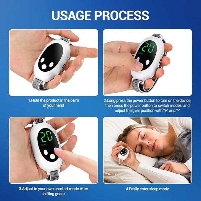 Dormidreams Portable Relaxation Handheld Sleep Aid Device for Insomnia Relief，microcurrent Smart Hand-held Sleep Device,Intelligent Sleep Monitor,Portable Relaxation Tool for Better Sleep