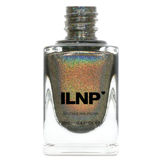 Ilnp Treehouse - Rich Army Green Ultra Holographic Nail Polish